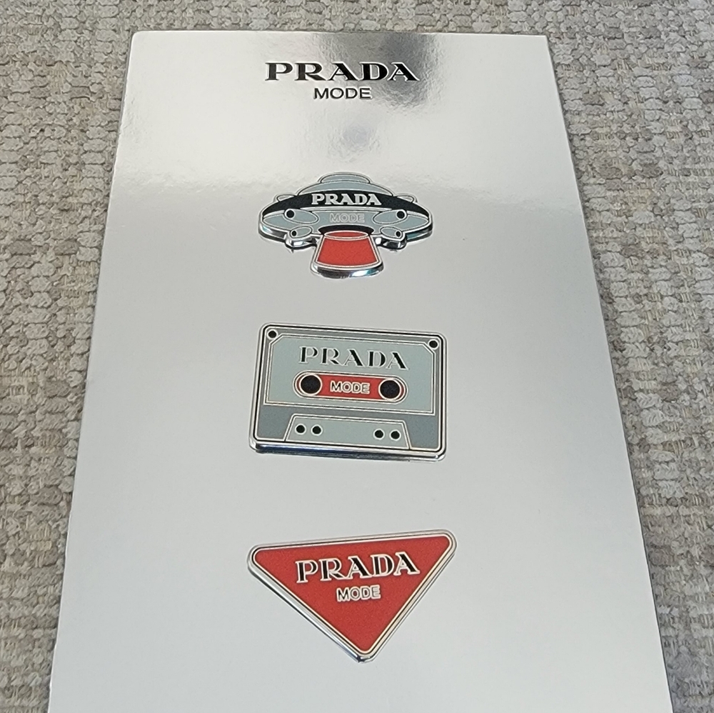 Prada Mode Enamel Pins Trio Set